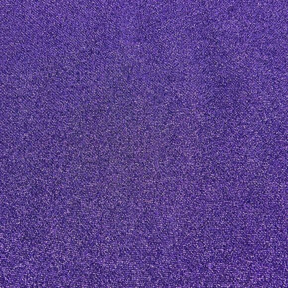 Louie Bernard Vtg Set Tank Top & Pull-on Pants Purple Sparkle High Waist Size L - Picture 7 of 16